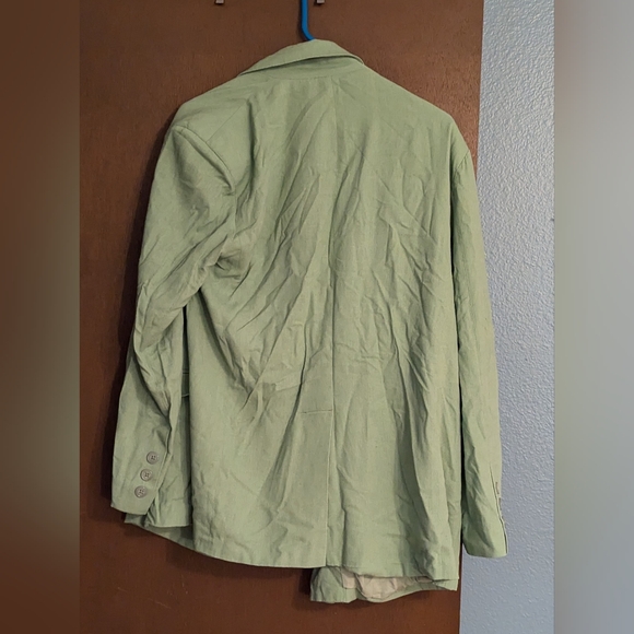 Thakoon Oversized Green Blazer Size 6 Rent The Runway - Picture 4 of 7